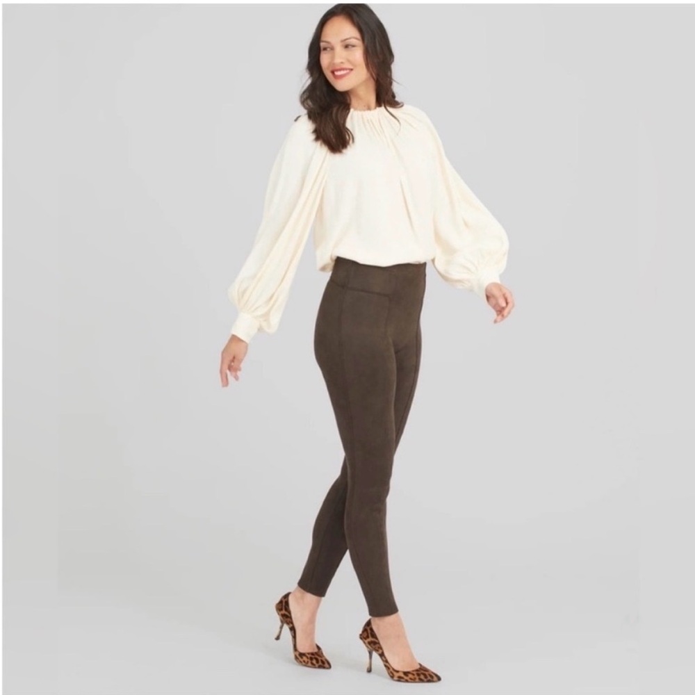 SPANX Dark Brown Leggings L